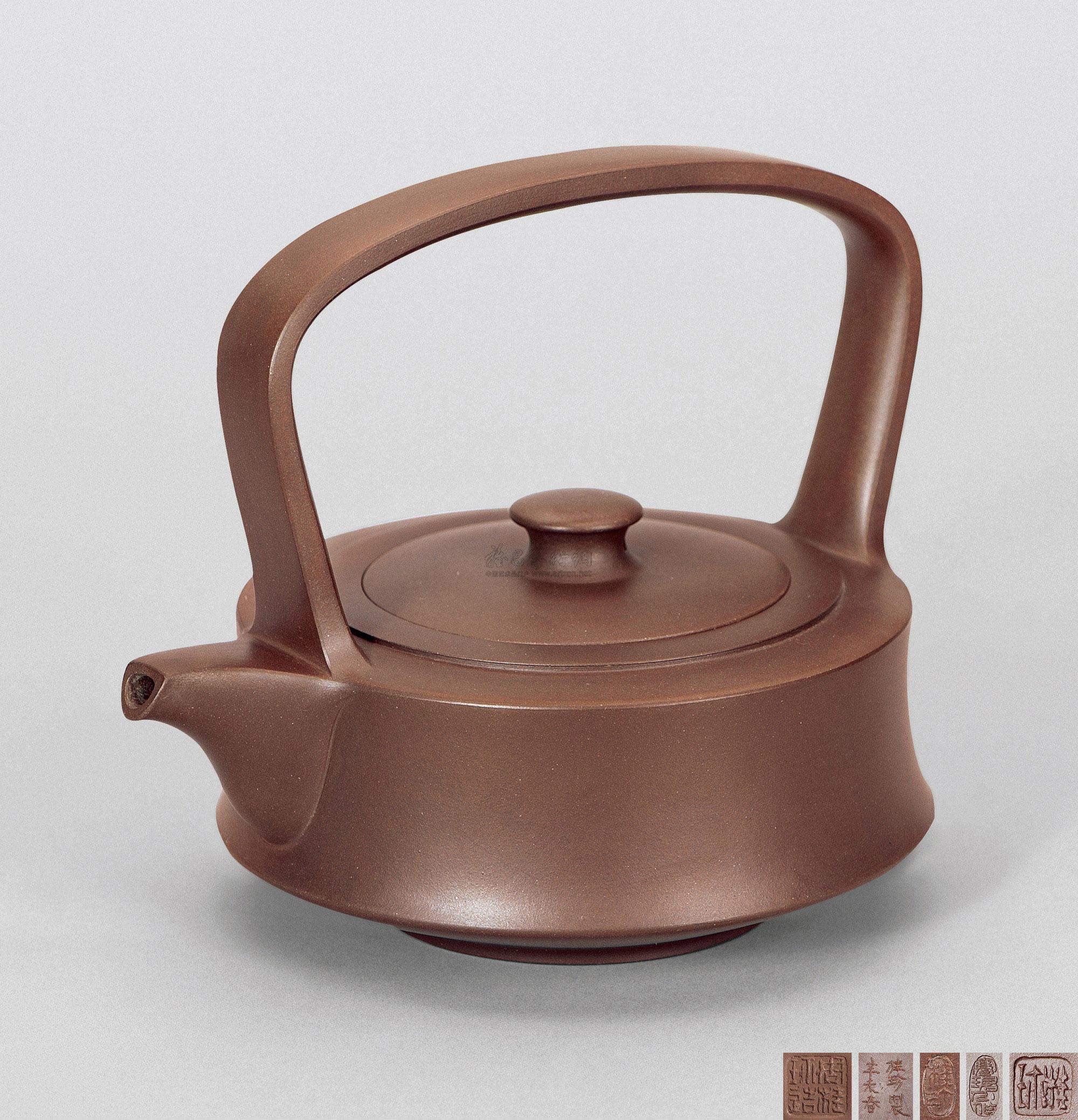 【张守智设计周桂珍制春神提梁壶】拍卖品_图片_价格_鉴赏_紫砂_雅昌