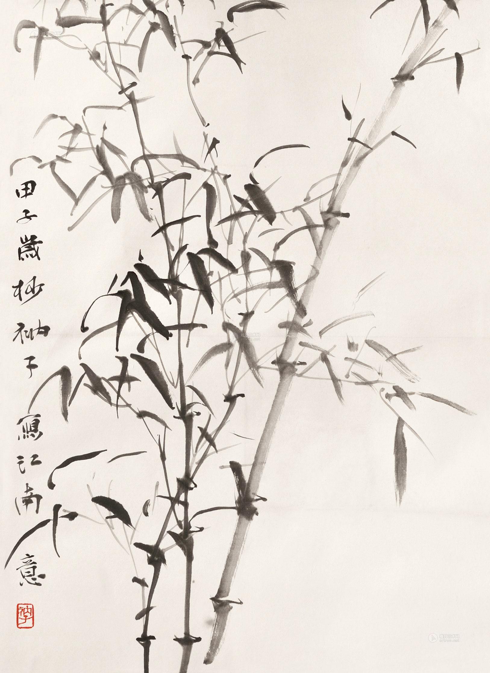 【竹子 镜心 设色纸本】拍卖品_图片_价格_鉴赏_绘画_雅昌艺术品拍卖