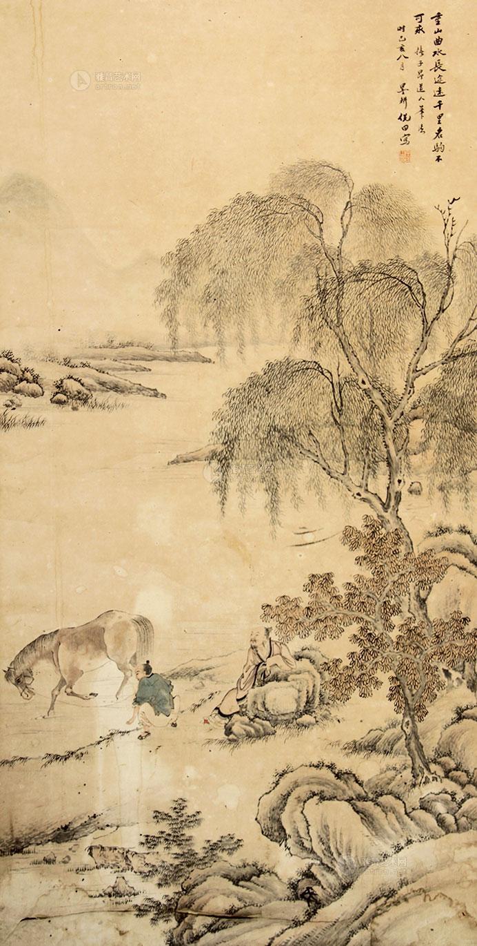 0057 墨耕图 立轴 纸本