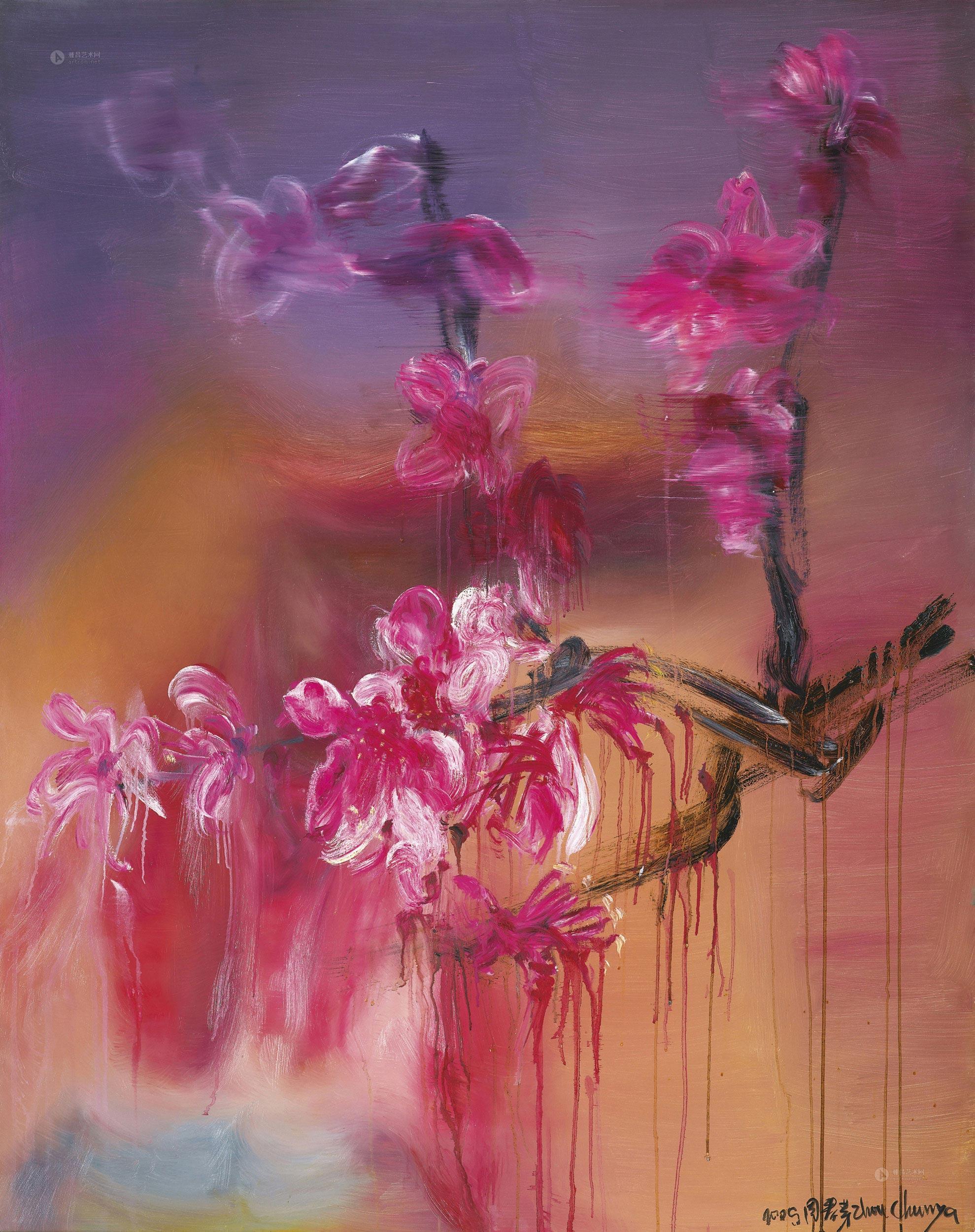 0165 2005年作 桃花 no. 2 油彩 画布