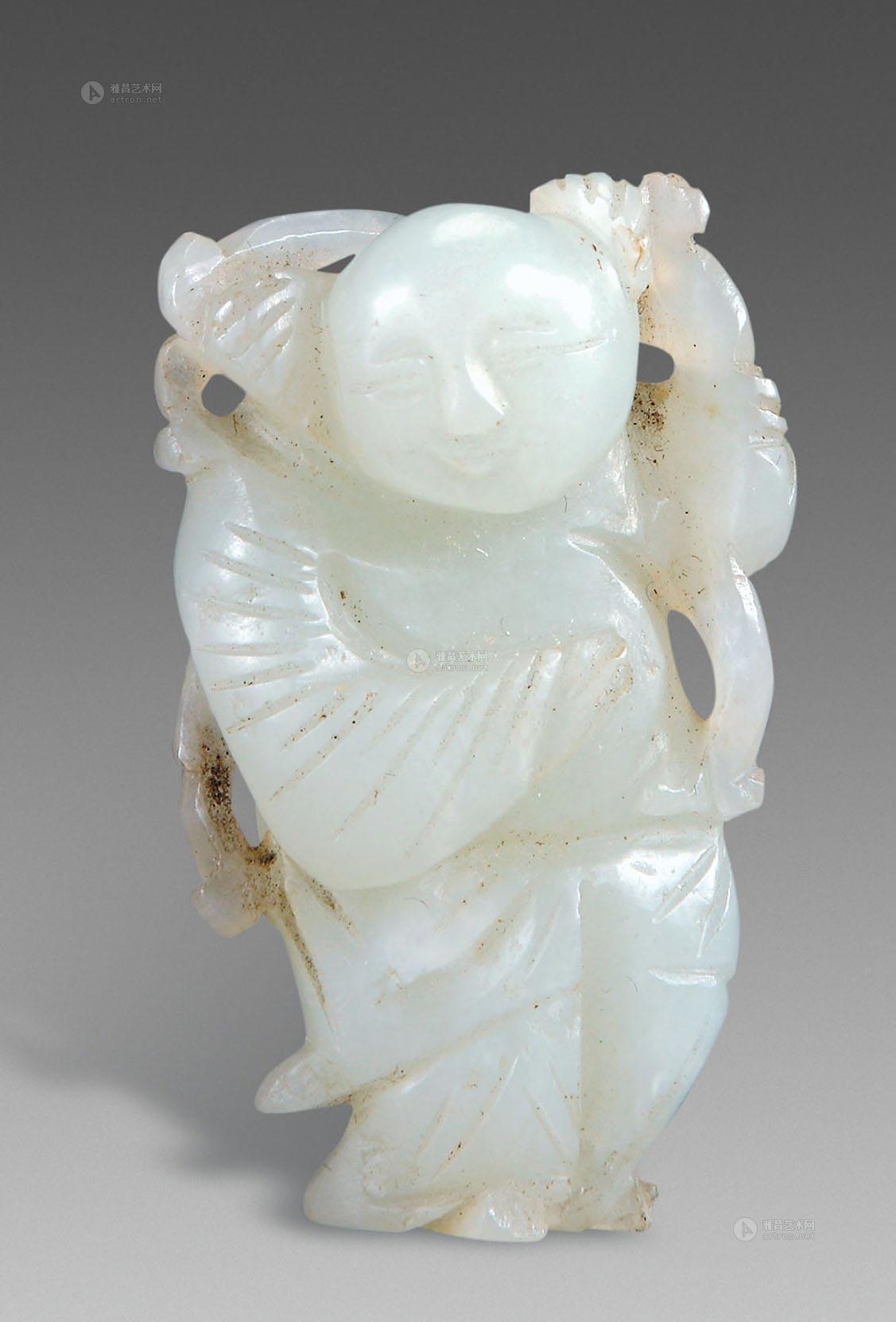 1694 清 玉雕童子