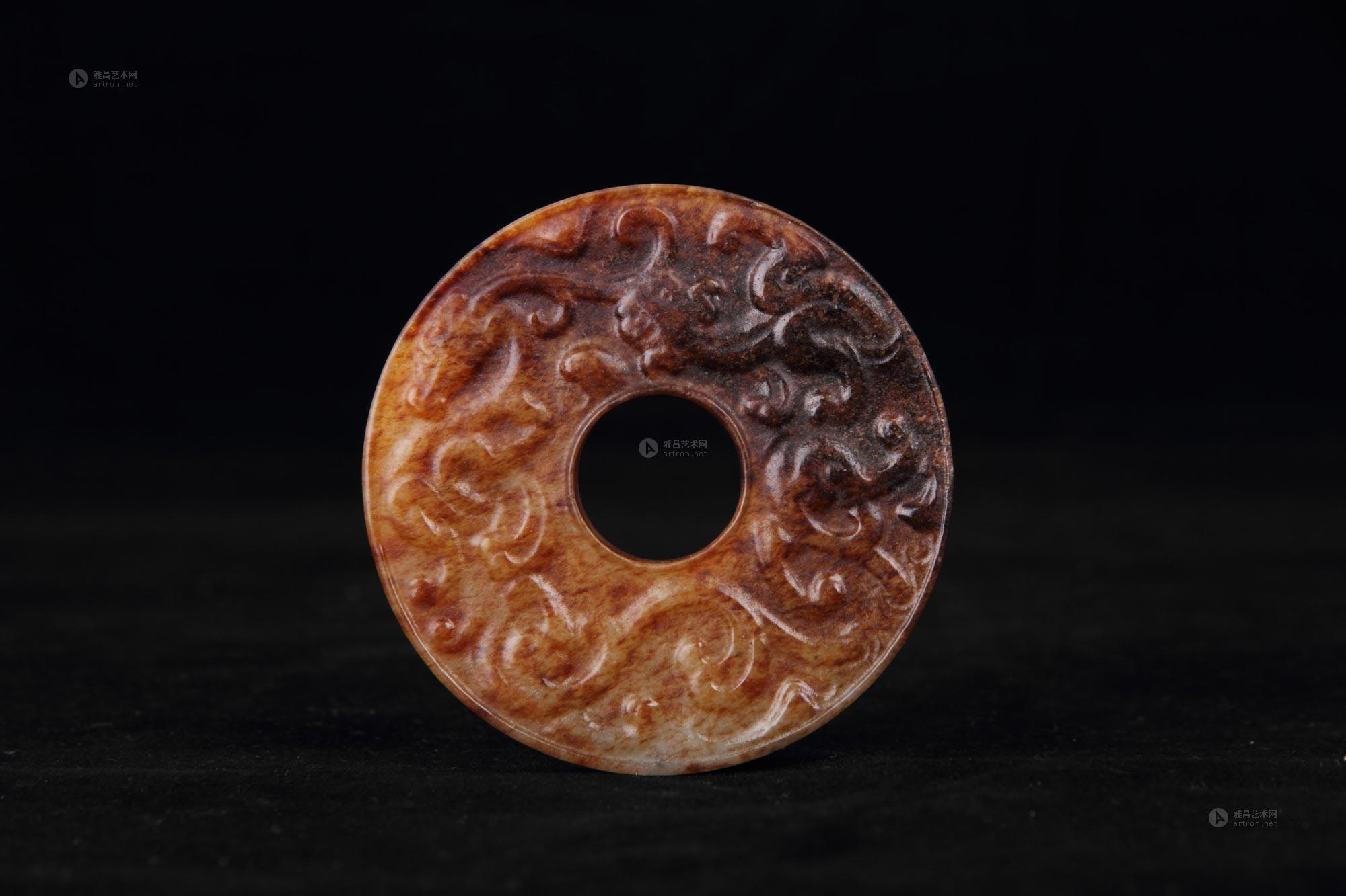 0036 六朝 龙纹玉璧