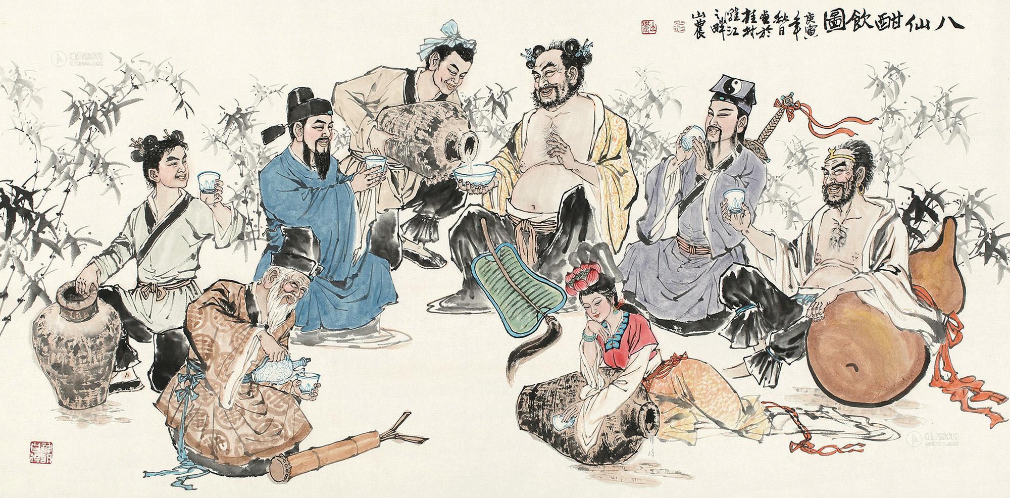 2288 八仙酣饮图 托片