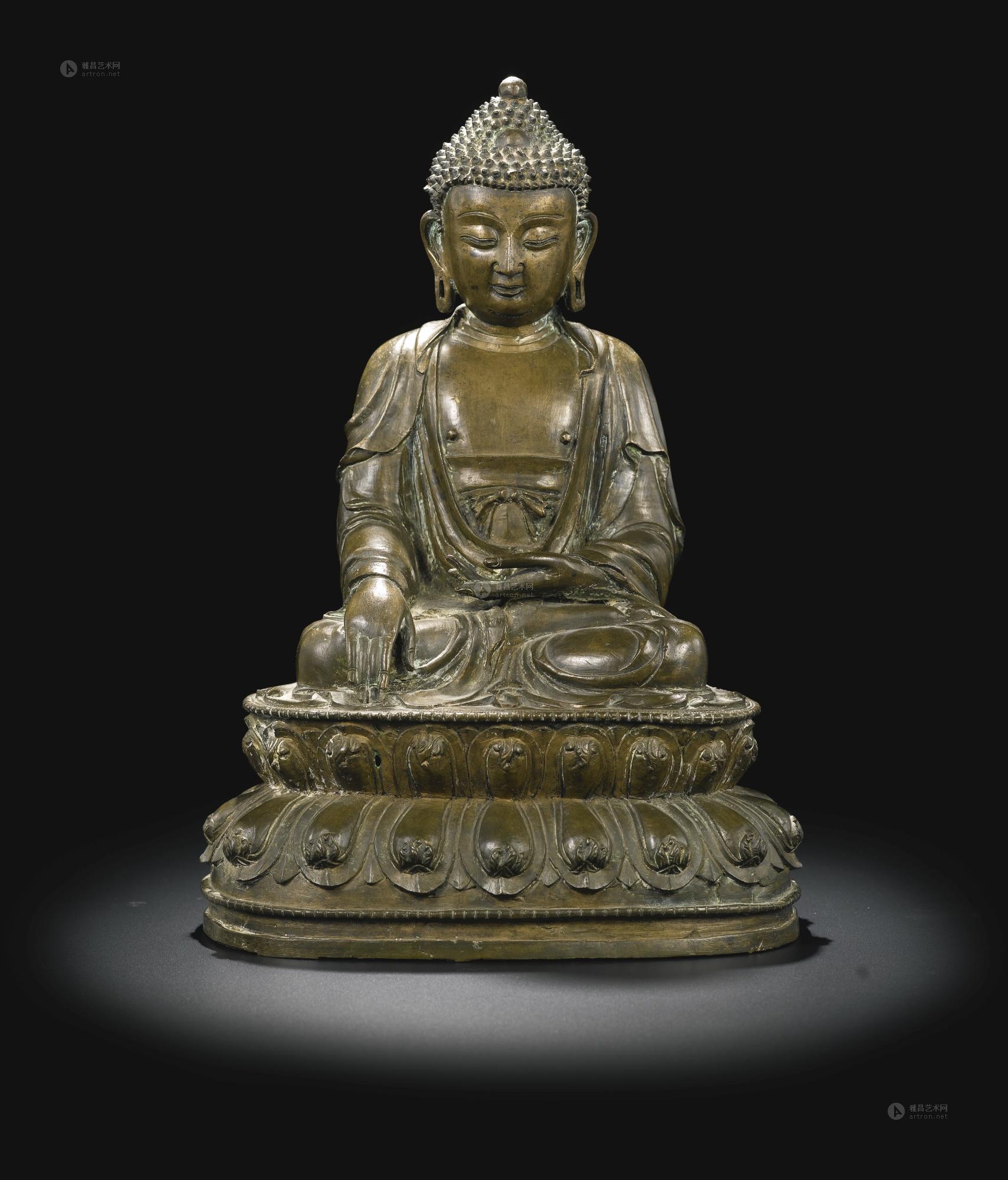 0144 明嘉靖九年(1530) 铜释迦牟尼佛坐像