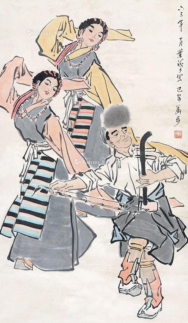 【歌舞 立轴】拍卖品_图片_价格_鉴赏_绘画_雅昌艺术品拍卖网