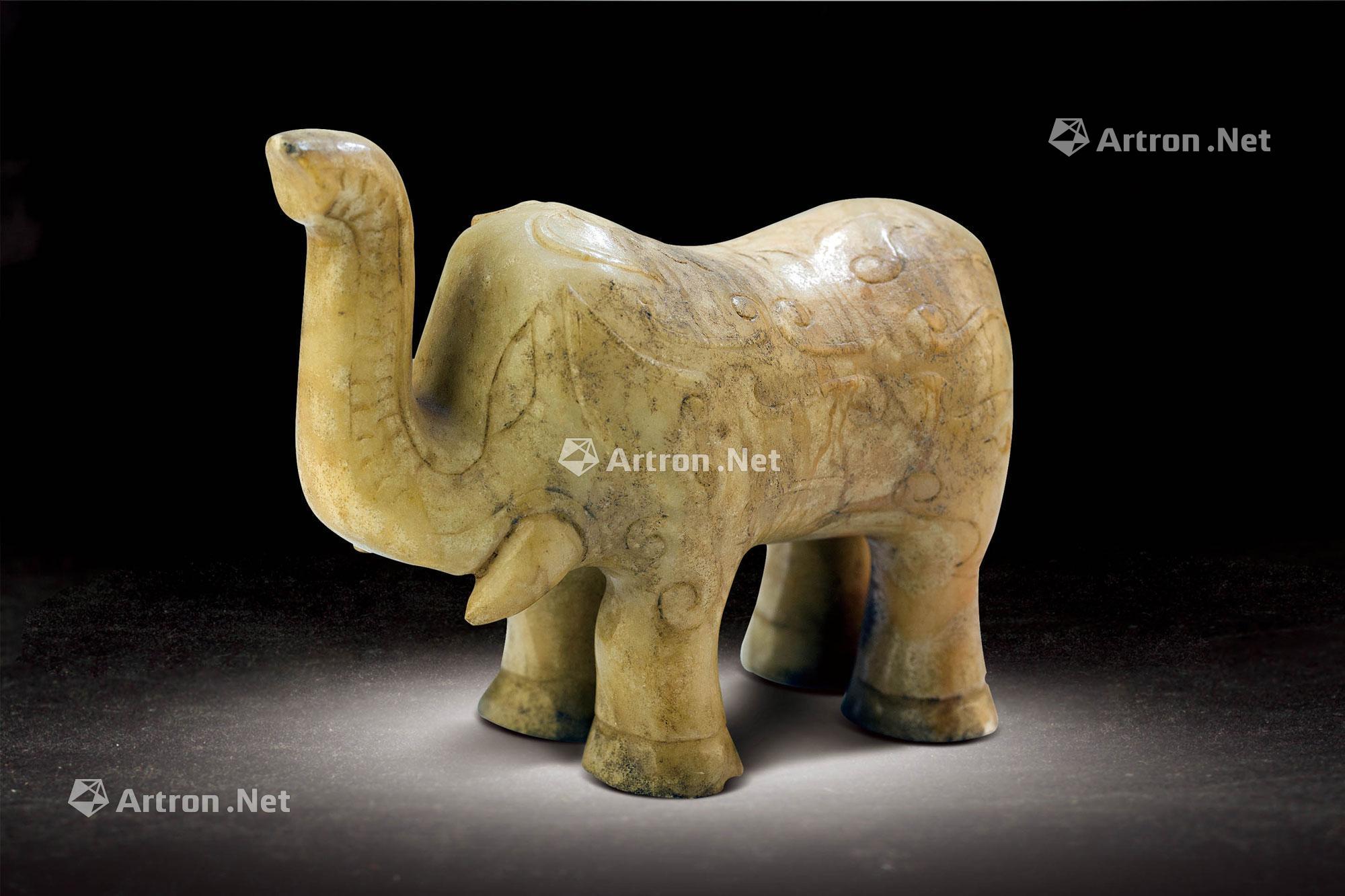 博物馆藏汉代玉象图片