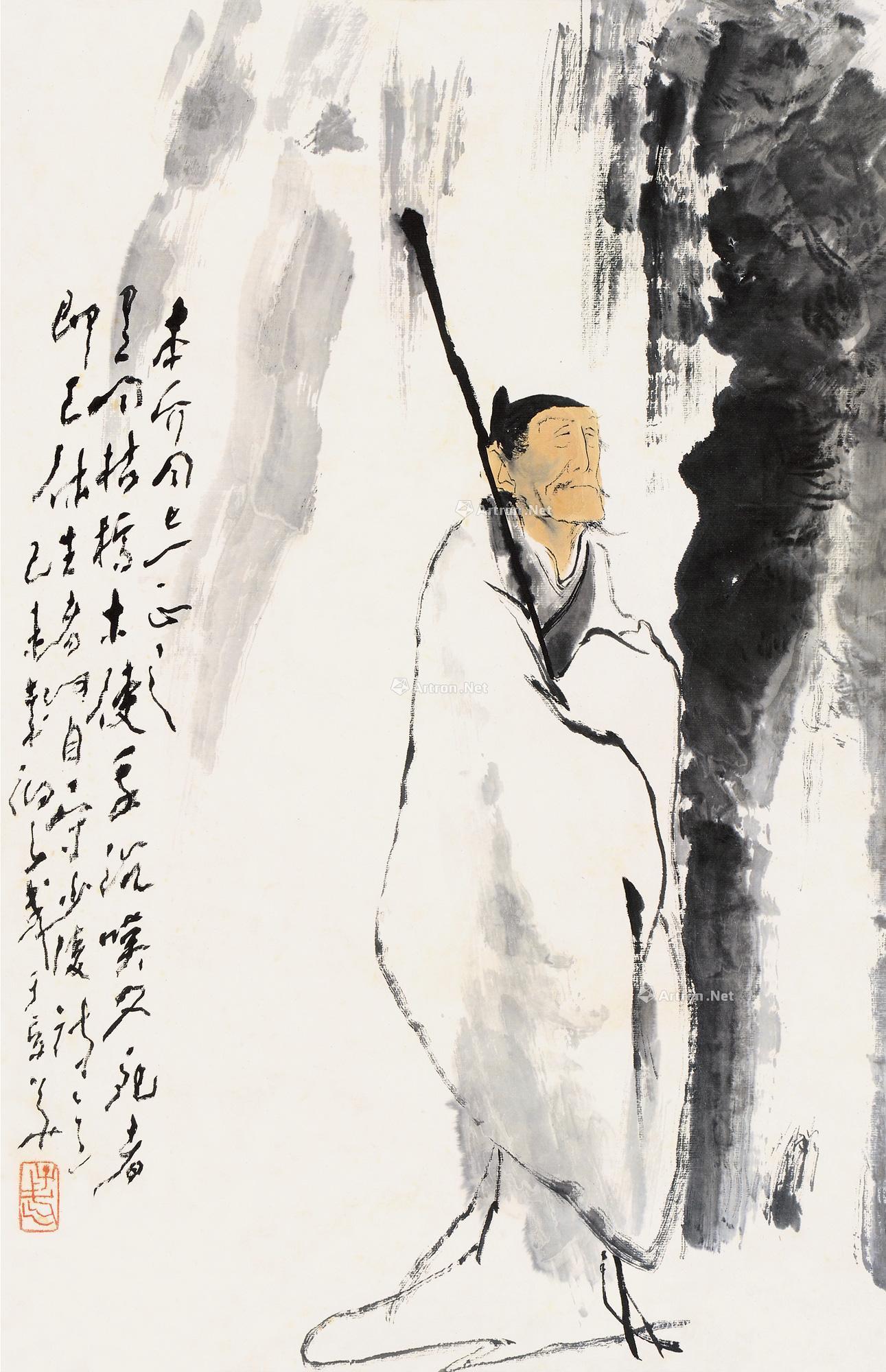 杜甫像 立轴 设色纸本】拍卖品_图片_价格_鉴赏_绘画_雅昌艺术品拍卖