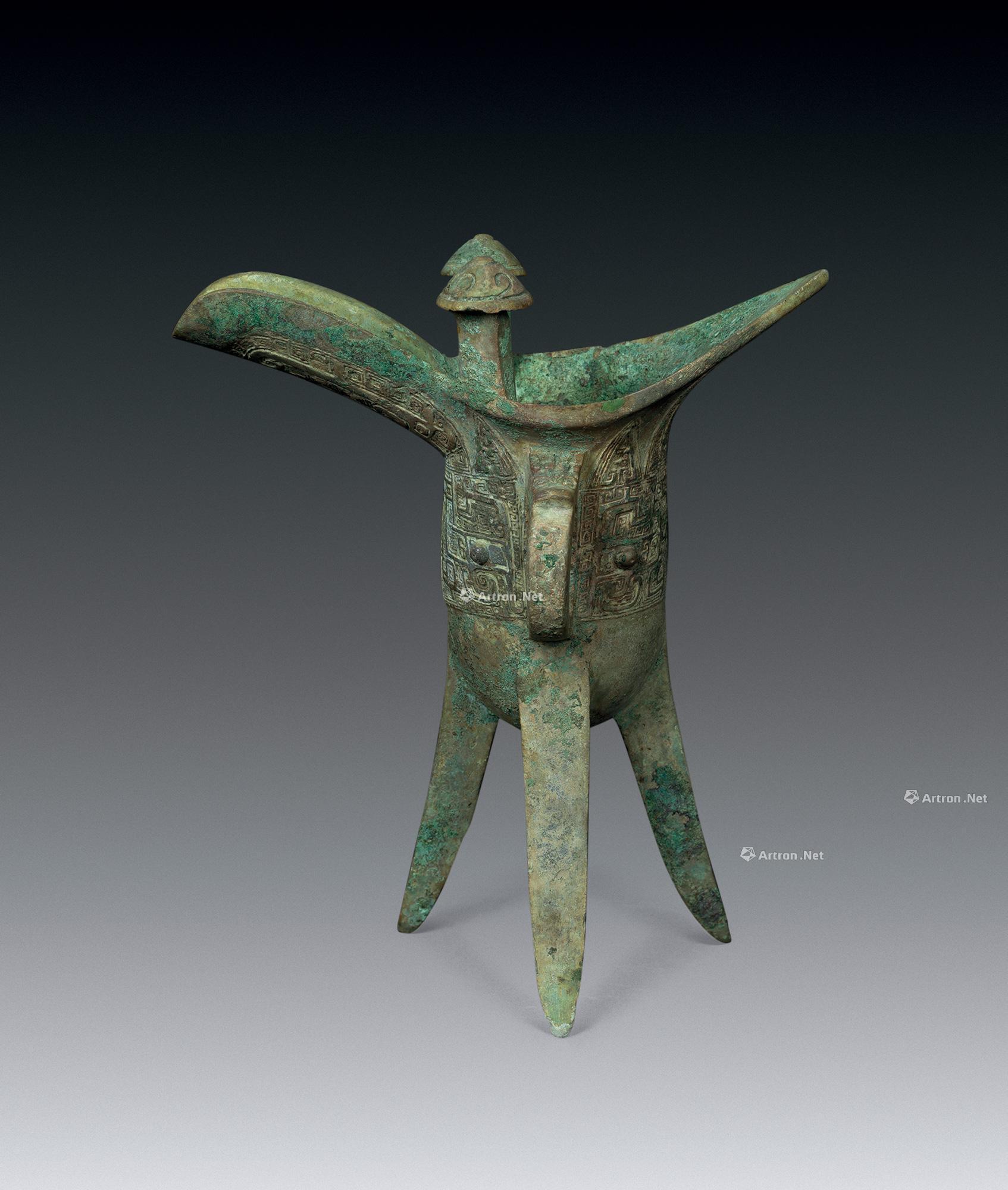 0513 商晚期 青铜酒爵