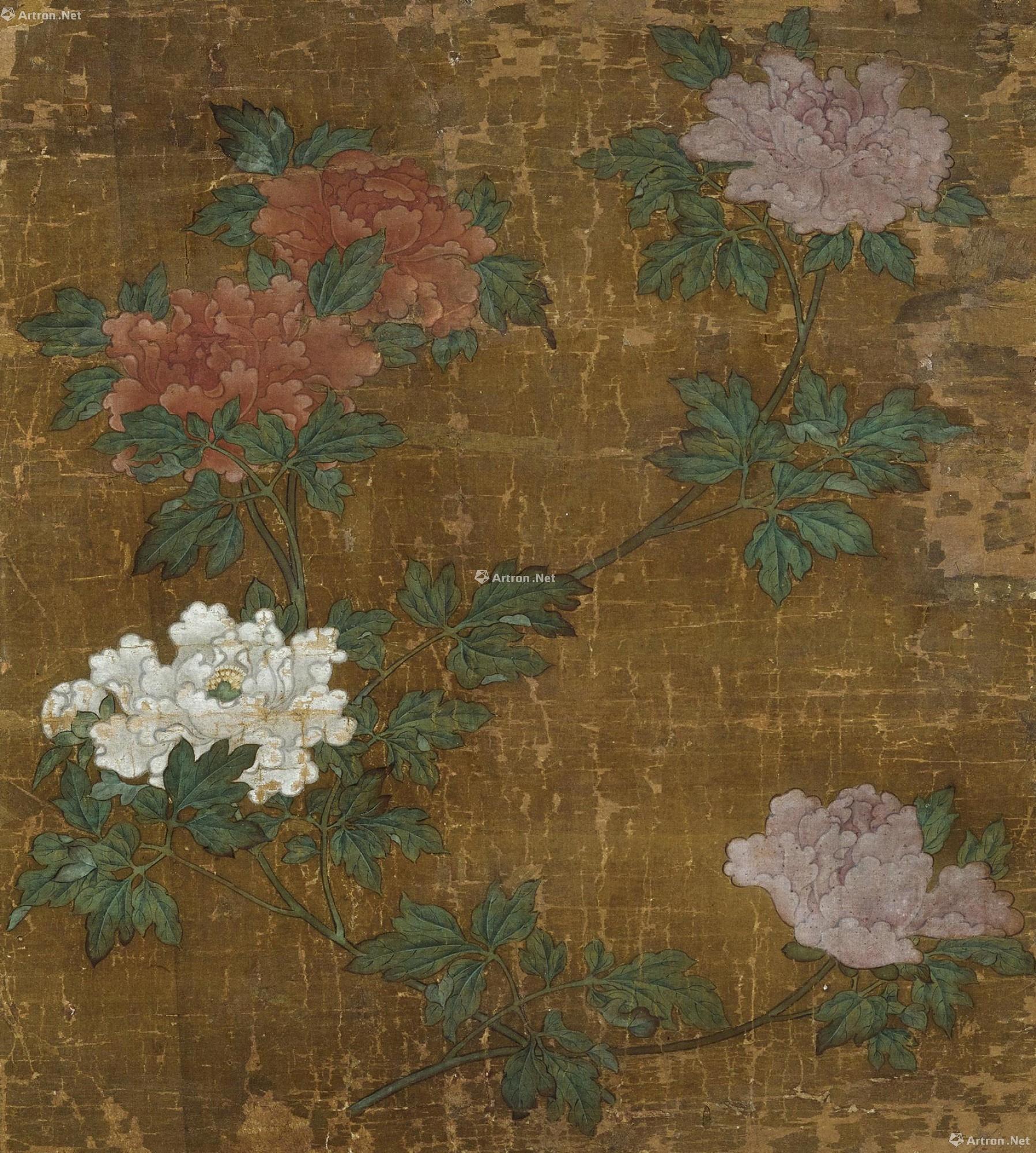 【牡丹图 镜心(片) 设色绢本】拍卖品_图片_价格_鉴赏_中国书画_雅昌