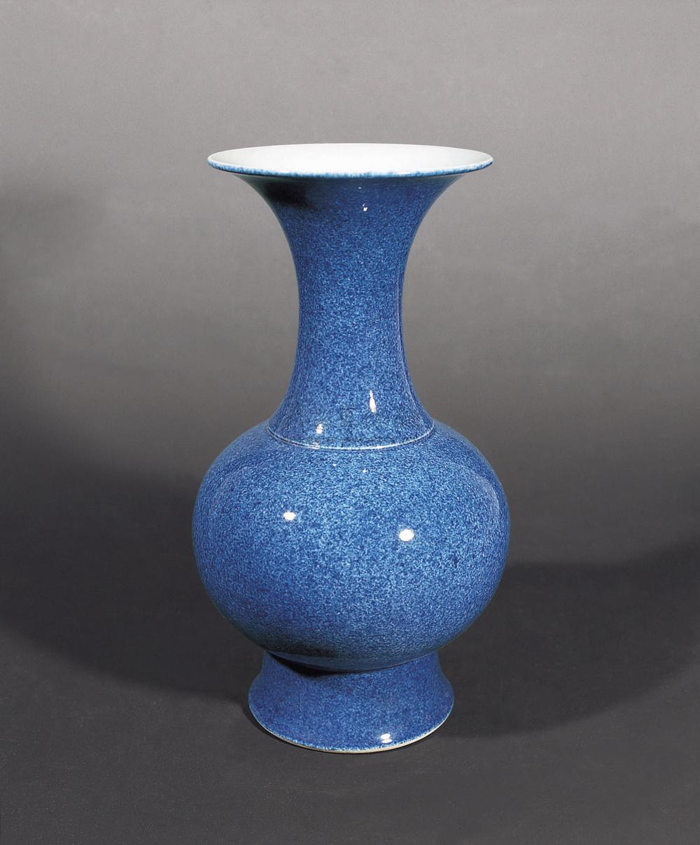 【洒蓝釉撇口瓶】拍卖品_图片_价格_鉴赏_现当代及其它瓷器_雅昌艺术