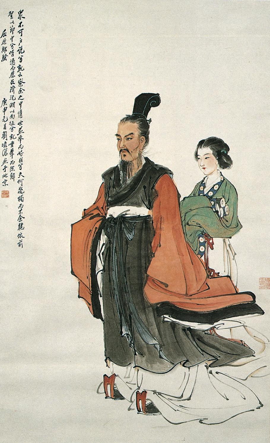 048 近现代 屈子行吟图 轴