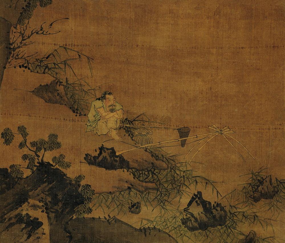 1167 清溪渔隐图 立轴 设色绢本