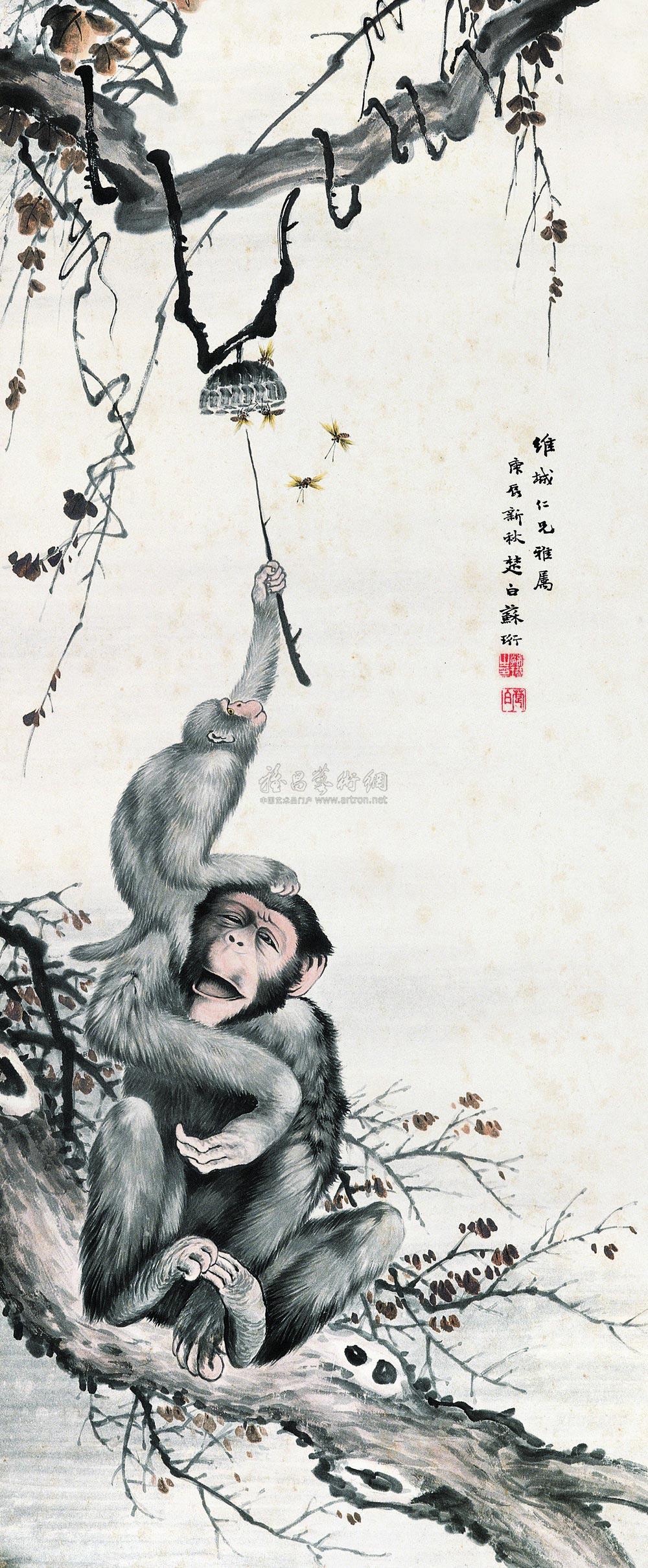 【辈辈封侯 立轴 设色纸本】拍卖品_图片_价格_鉴赏_绘画_雅昌艺术品