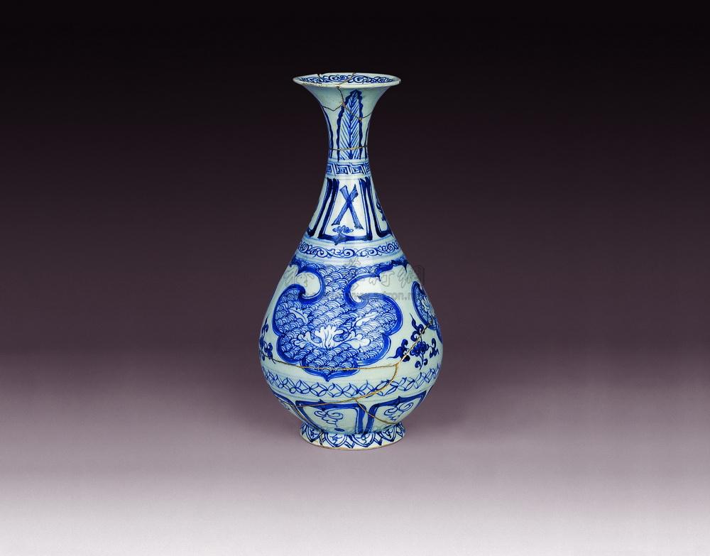 【元 青花如意纹玉壶春瓶】拍卖品_图片_价格_鉴赏_元代以前陶瓷_雅昌