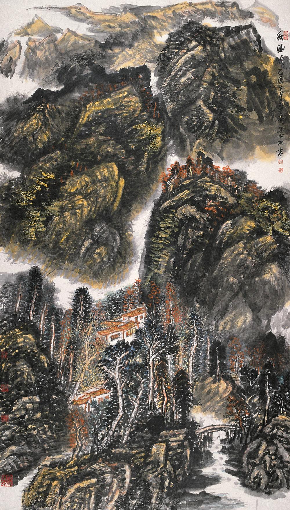 0152 2005年作 秋风颂 镜心 设色纸本