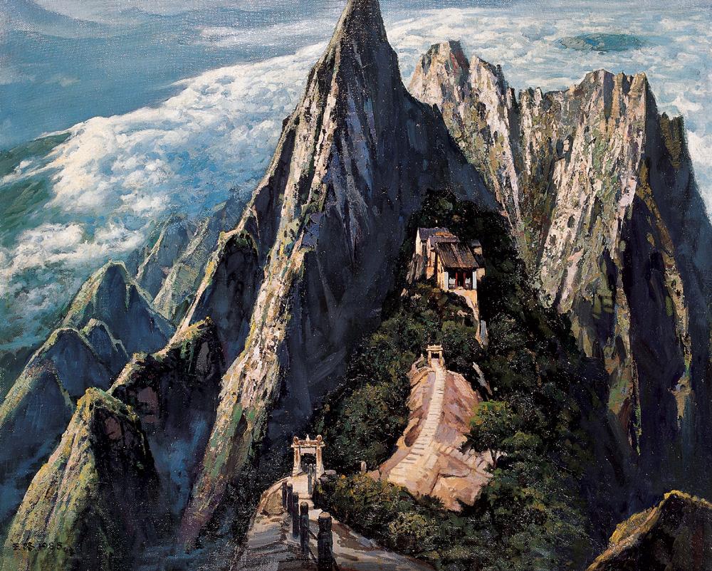 0644 华山 布面 油画