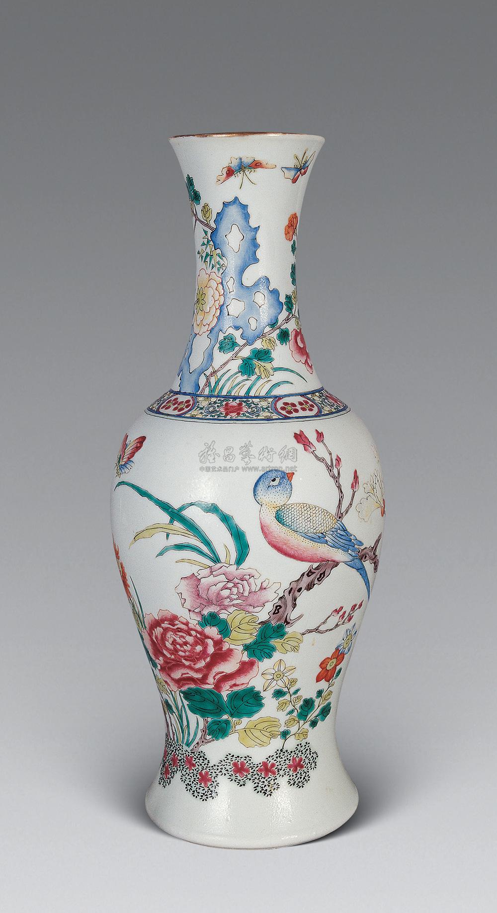 【清光绪 粉彩花鸟瓶】拍卖品_图片_价格_鉴赏_清代粉彩瓷器_雅昌艺术