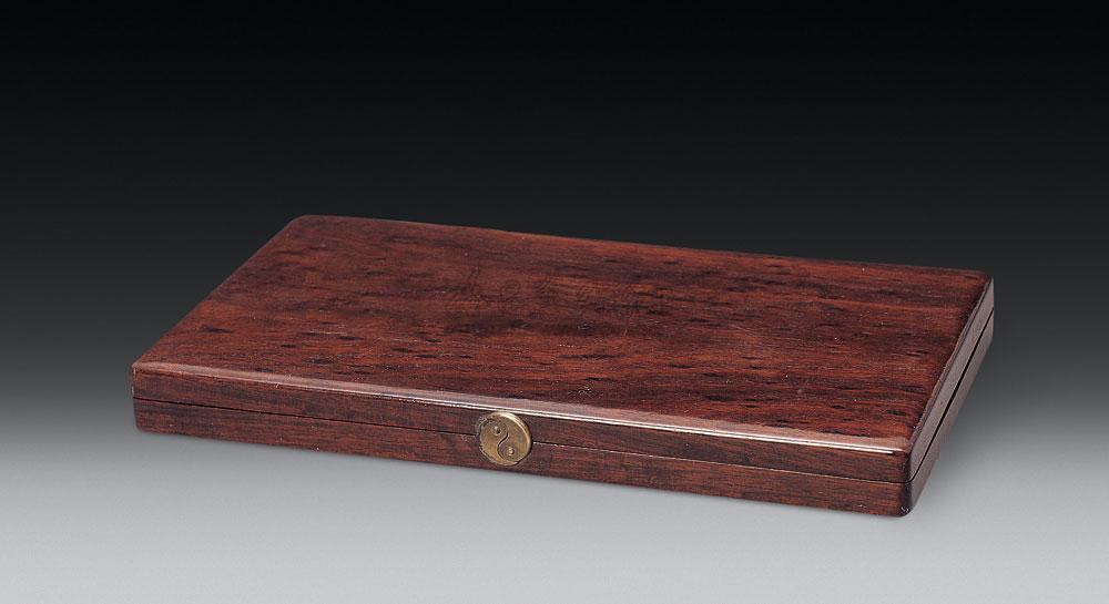 0971 清 红木拜帖盒