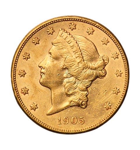 2202 1905年美国一盎司金币一枚