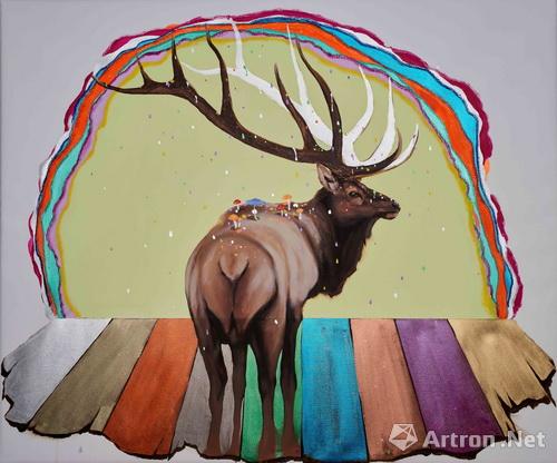 GAMA (b. 1977)Deer of Nine Colors 6九色鹿 6