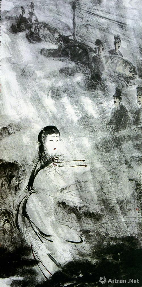 在元代的时候有一个画家叫张斡就画过屈原的《九歌》,画过《山鬼》,有