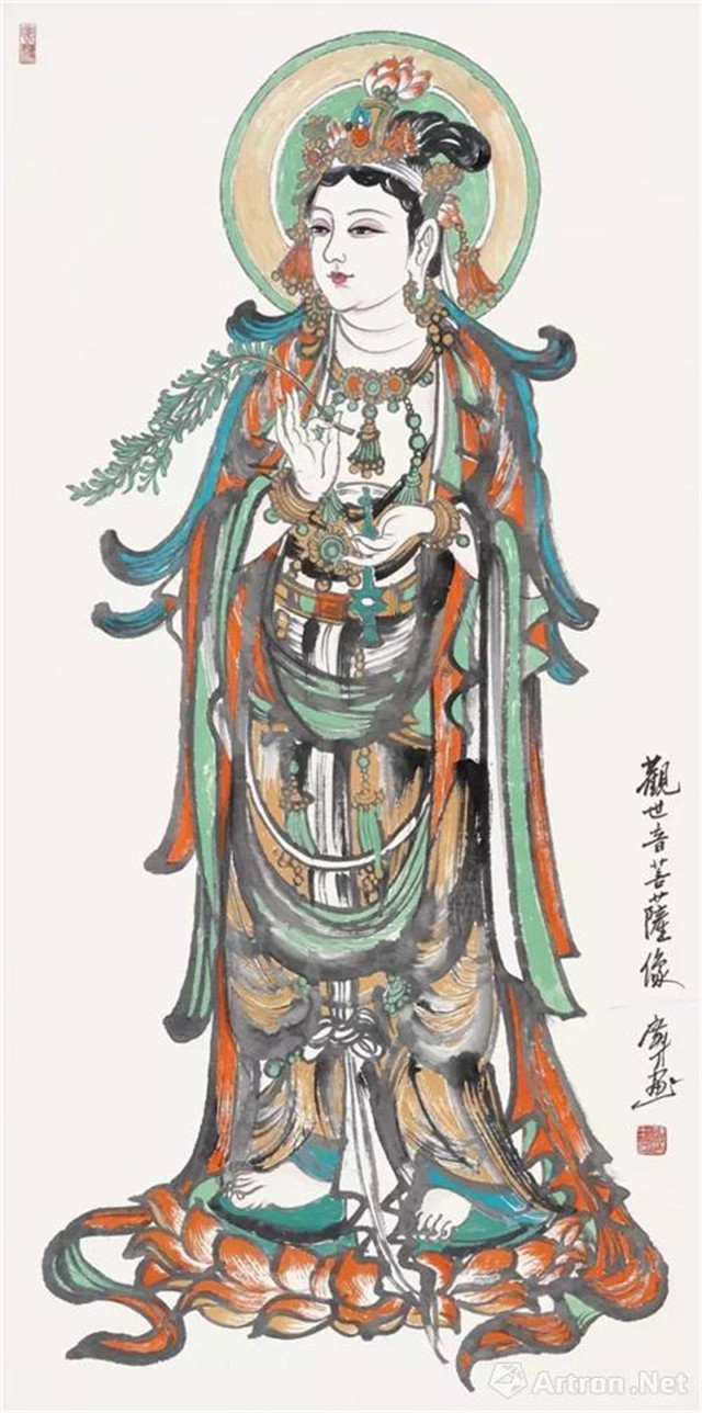 《唐代观音菩萨像》  张广才