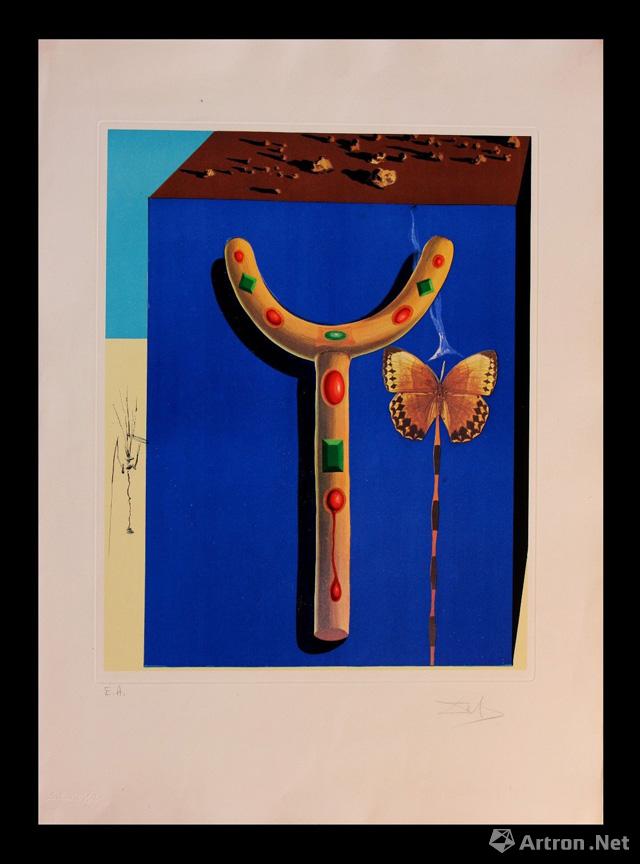 《 超现实回忆>系列-蝴蝶》  达利 52×41cm