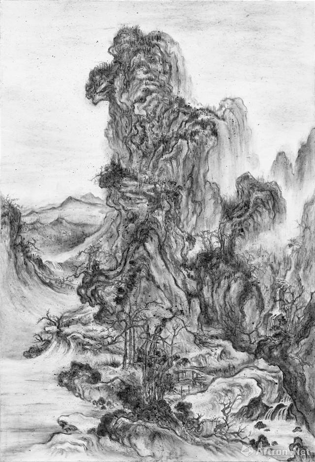 火墨.郭熙《秋山行旅图》