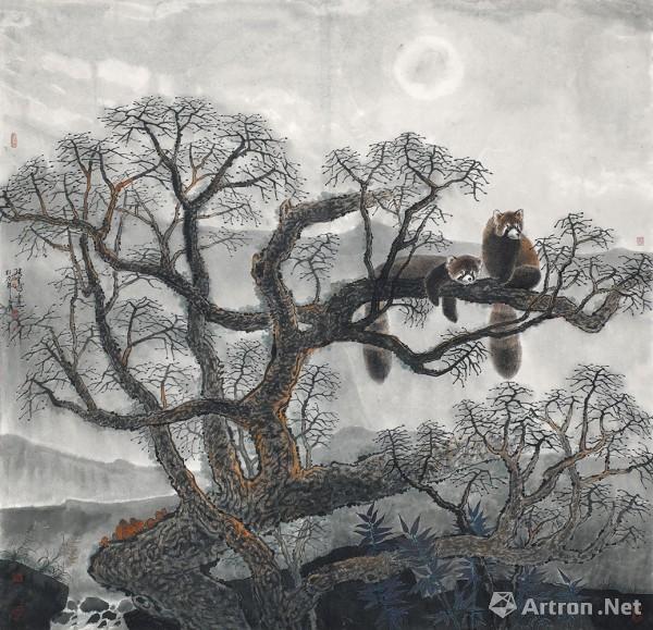 《日月同辉》  张军博 126x126cm