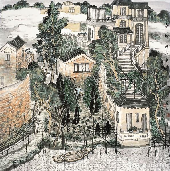 "美丽家园"叶其嘉,何婉薇中国画作品新西兰展