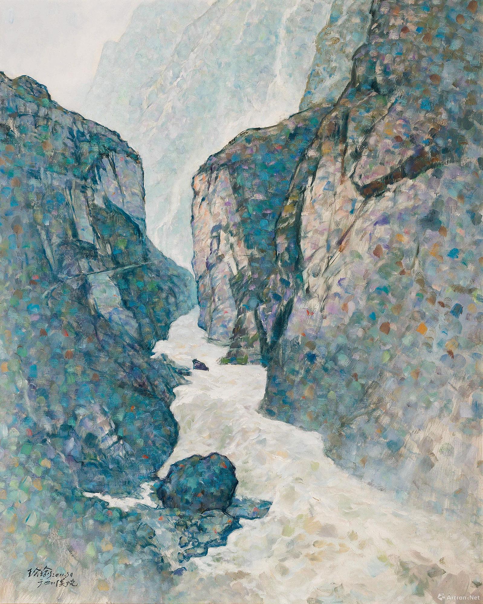 《水系列》  高玠瑜 50x40cm  油画