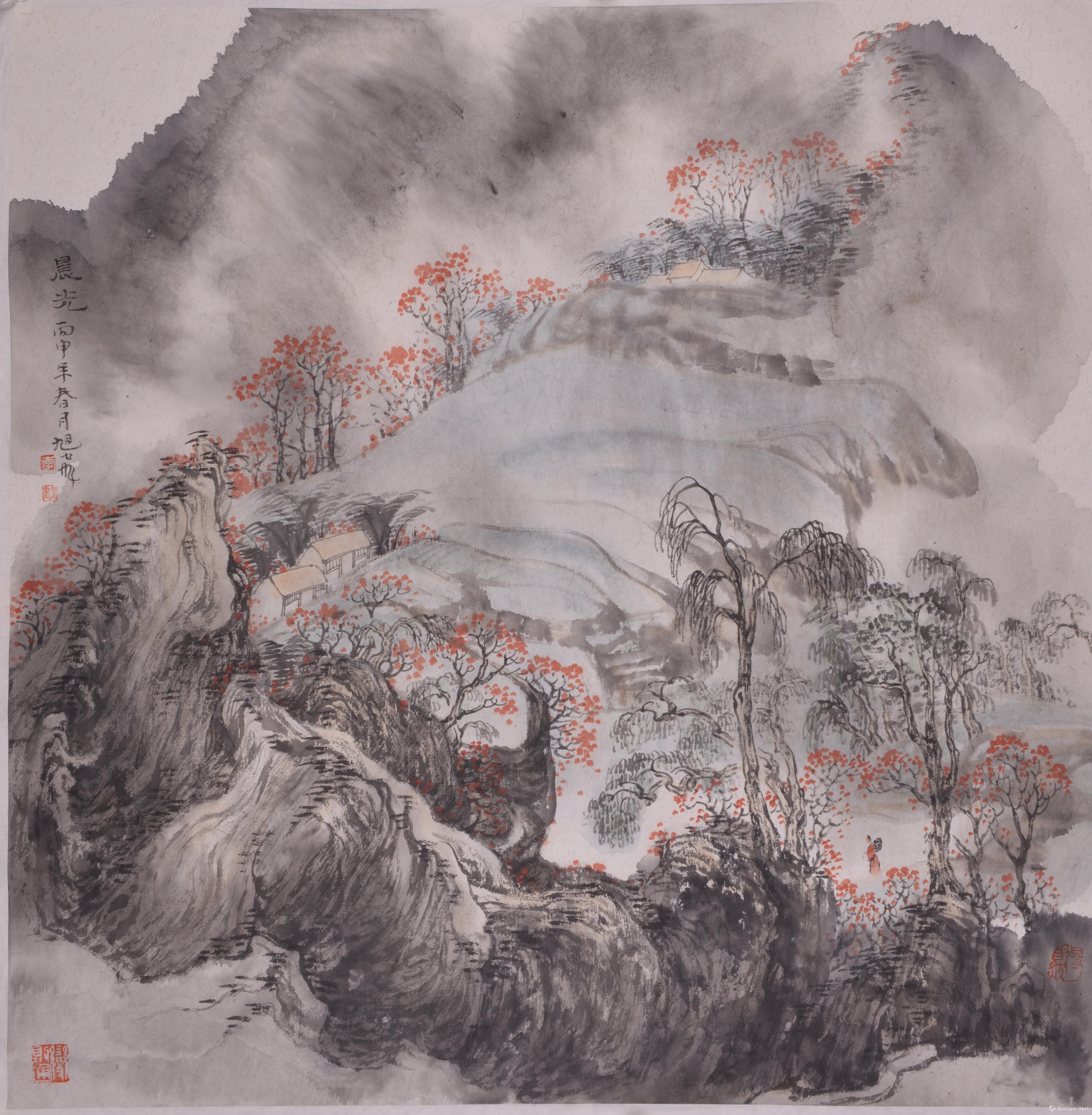 "造化"走进宁夏隆德·天津美术学院李旭飞山水画展