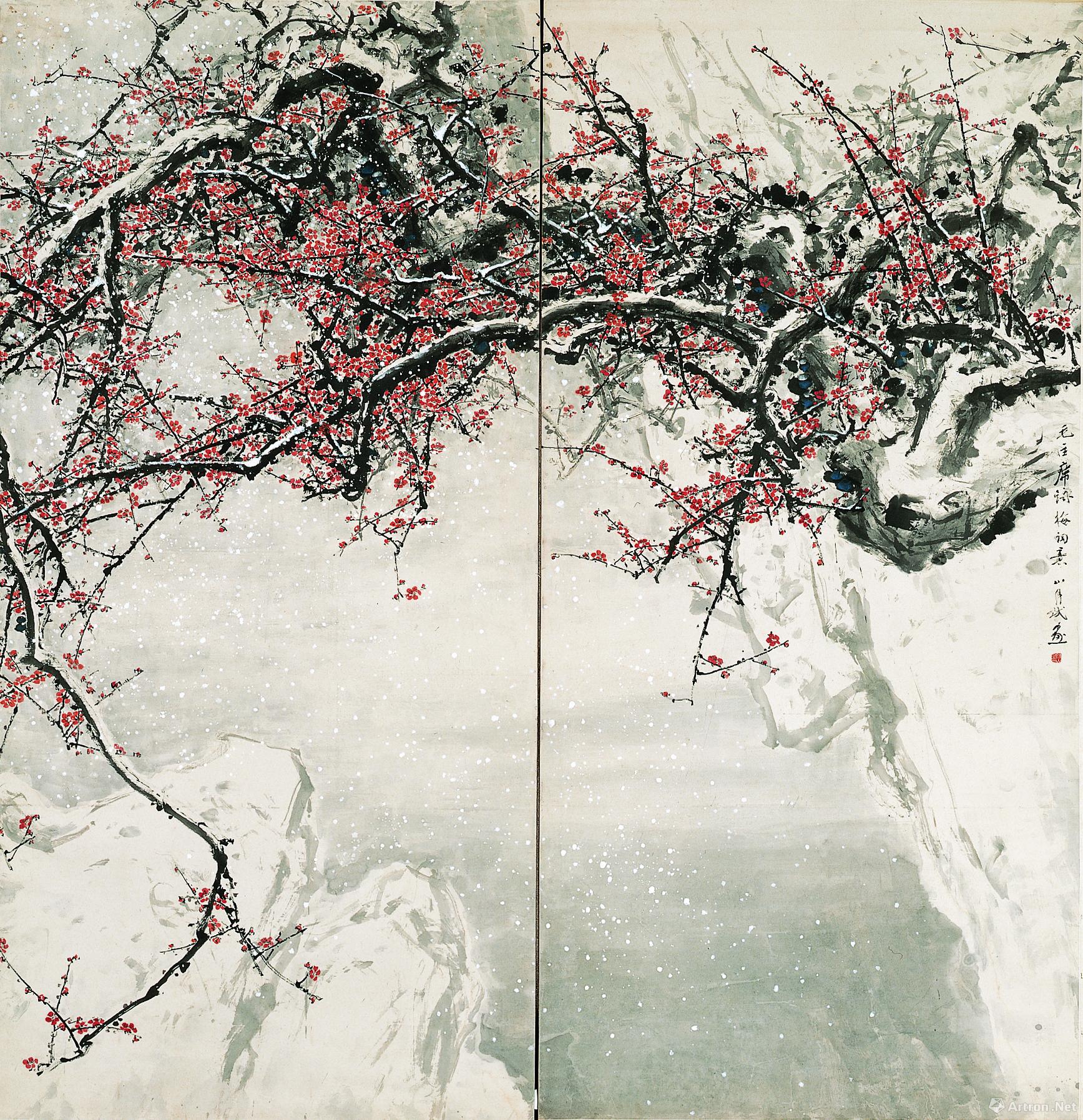 "大地回春"关山月梅花专题展