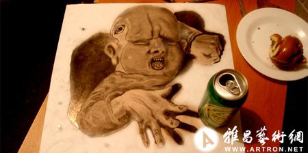 鬼才画家神奇3D铅笔画