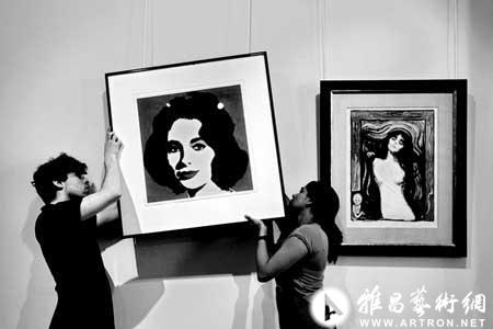 沃霍尔创作的泰勒肖像名画估价两三千万美元