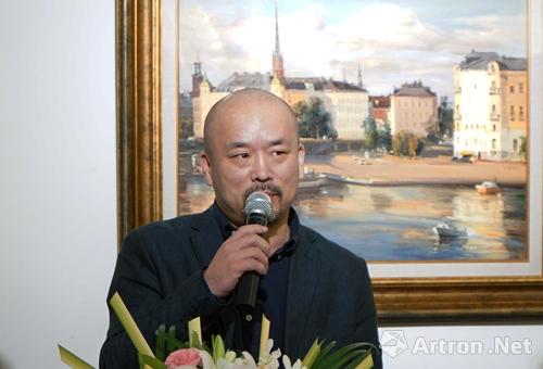 杭师大美术学院顾致农副教授代表参展艺术家致感谢词